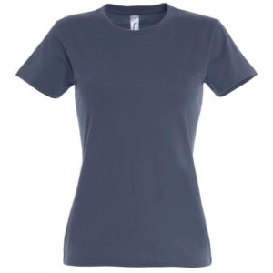 Фуфайка (футболка) IMPERIAL женская,Синий джинc L