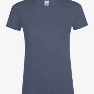 Фуфайка (футболка) REGENT женская,Синий джинc XXL