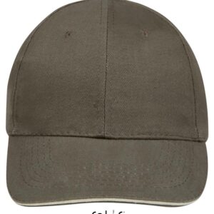 Бейсболка BUFFALO,Тёмный хаки/бежевый