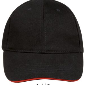 Бейсболка BUFFALO,Черный/Красный