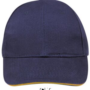 Бейсболка BUFFALO,Кобальт/ Неоново-оранжевый