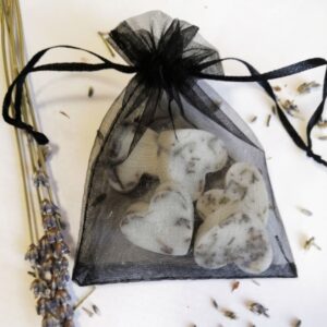 Аромасаше из воска сердечки с лавандой 5 шт