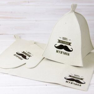 Банный набор из натурального войлока