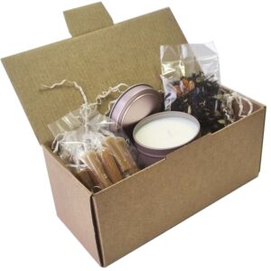 Набор подарочный: Аромасвеча в банке, чай и ириски