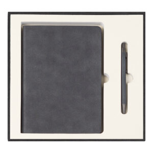Набор подарочный Solution Superior Duo (ежедневник, ручка), тёмно-серый