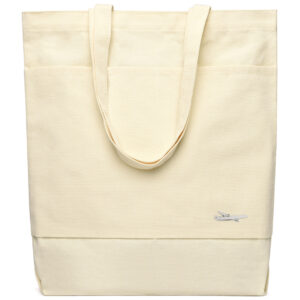 Сумка для покупок JETTA 325 г/м² с шильдом - самолёт, натуральный
