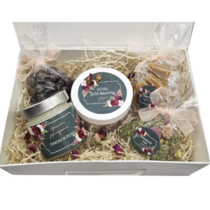 Набор подарочный большой PION AND ROSE dark green