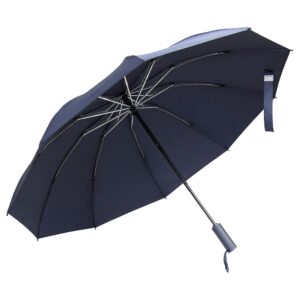 Зонт складной автоматический обратного сложения Forest Lotus Reverse, темно-синий