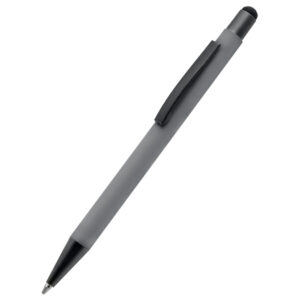 Ручка металлическая Story софт-тач, светло-серая