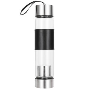 Термос стеклянный с инфьюзером Modulus, чёрный