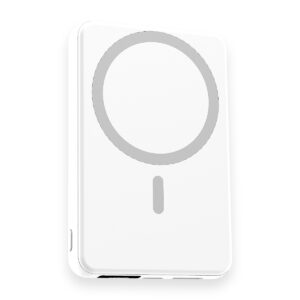 Магнитный внешний аккумулятор Quantum с беспроводной зарядкой (15W), 10000 Mah, белый - изображение 2