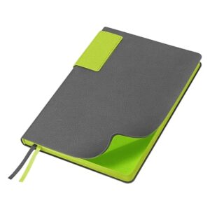 Ежедневник Flexy Star Sivilia Grey Edition Color А5, серо-салатовый, недатированный в гибкой обложке