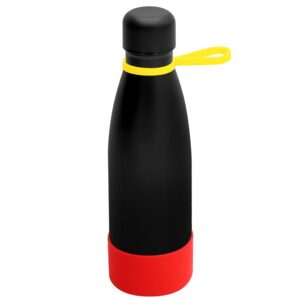 Термобутылка герметичная вакуумная Olivia To Go, чёрный/жёлтый/красный