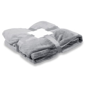 Плед флисовый SUPER SOFT COMFORT TRAVEL, серый