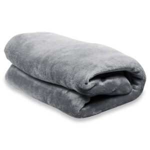 Плед флисовый SUPER SOFT COMFORT TRAVEL, серый - изображение 5