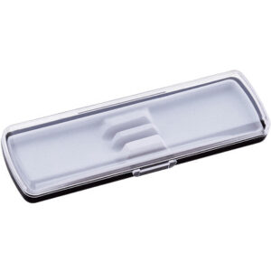 Футляр для ручки Pencase Smart Duo, пластик, для двух ручек, прозрачный/черный