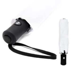 Автоматический противоштормовой зонт Vortex To Go, белый/чёрный