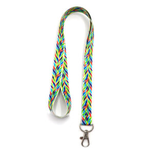 Ланъярд полноцветный Флоу с карабином, 20 мм