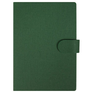 Блокнот А5 Tasmania, в твердой обложке со стикерами в линейку, зеленый