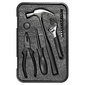 Набор инструментов Tools Baltimore черный 6 в 1 в пластиковом футляре