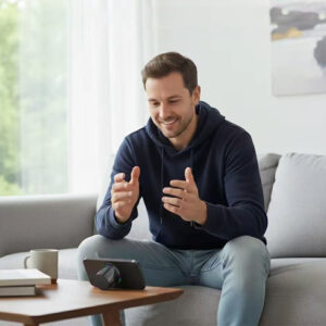 Магнитная беспроводная Bluetooth колонка-подставка Wave 5W, черная - изображение 5