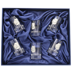 Новогодний набор стопок для водки "Друг человека" 6176