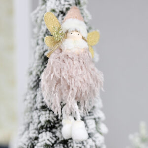 Новогоднее украшение рождественский ангел Беатриче, розовый