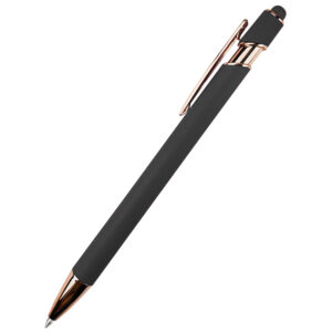 Ручка металлическая Brina софт-тач, серый