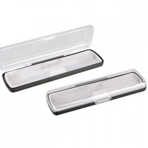 Футляр для ручки Pencase Uno, пластик, прозрачный/черный