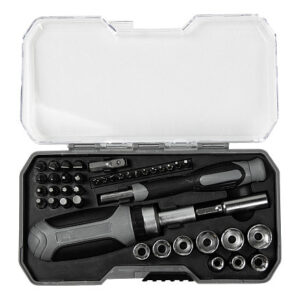 Набор инструментов Tools Workhard, 40 инструментов, черный, в пластиковом футляре