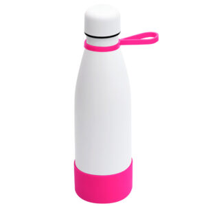 Термобутылка герметичная вакуумная Olivia To Go, белый/розовый