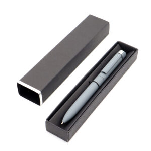 Ручка Espada в коробке Cradle чёрной с серебристым, серый