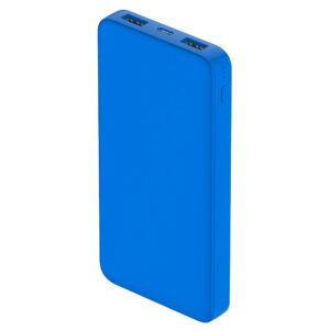 Внешний аккумулятор Polus, 10000 Mah, софт-тач покрытие, светло синий