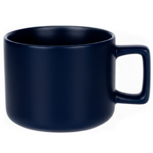 Кружка керамическая Geometry, тёмно-синяя