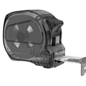Рулетка Optitape 3м, прозрачный/чёрный