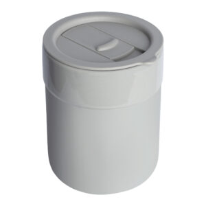 Кружка керамическая Silvia с силиконовой манжетой, серая