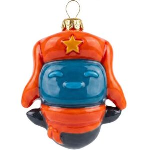 Формовые елочные игрушки из керамики