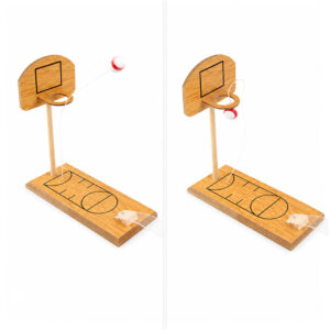 Настольная игра мини-баскетбол Win Shot, бежевый - изображение 3