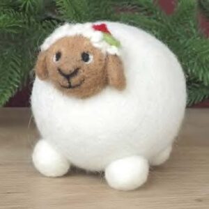 Игрушка Овечка из шерсти