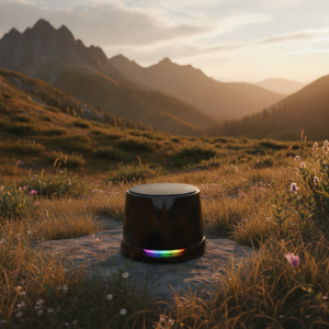 Магнитная беспроводная Bluetooth колонка-подставка Wave 5W, черная - изображение 7