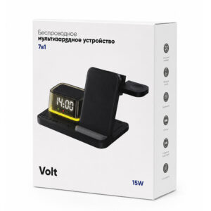 Беспроводное мультизарядное устройство Volt 15W (7в1), черный - изображение 7