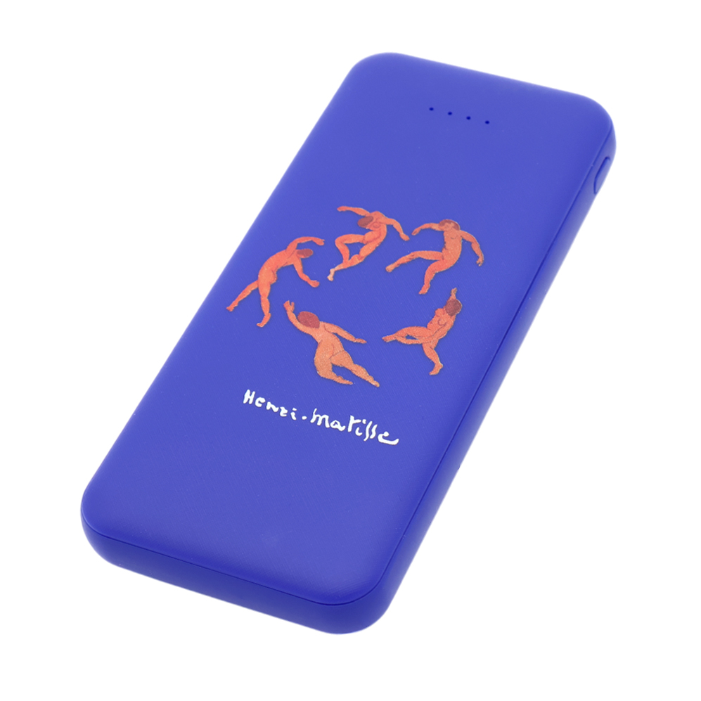 Внешний аккумулятор Arrida 5000mAh, с покрытием Baby skin, синий — изображение 3
