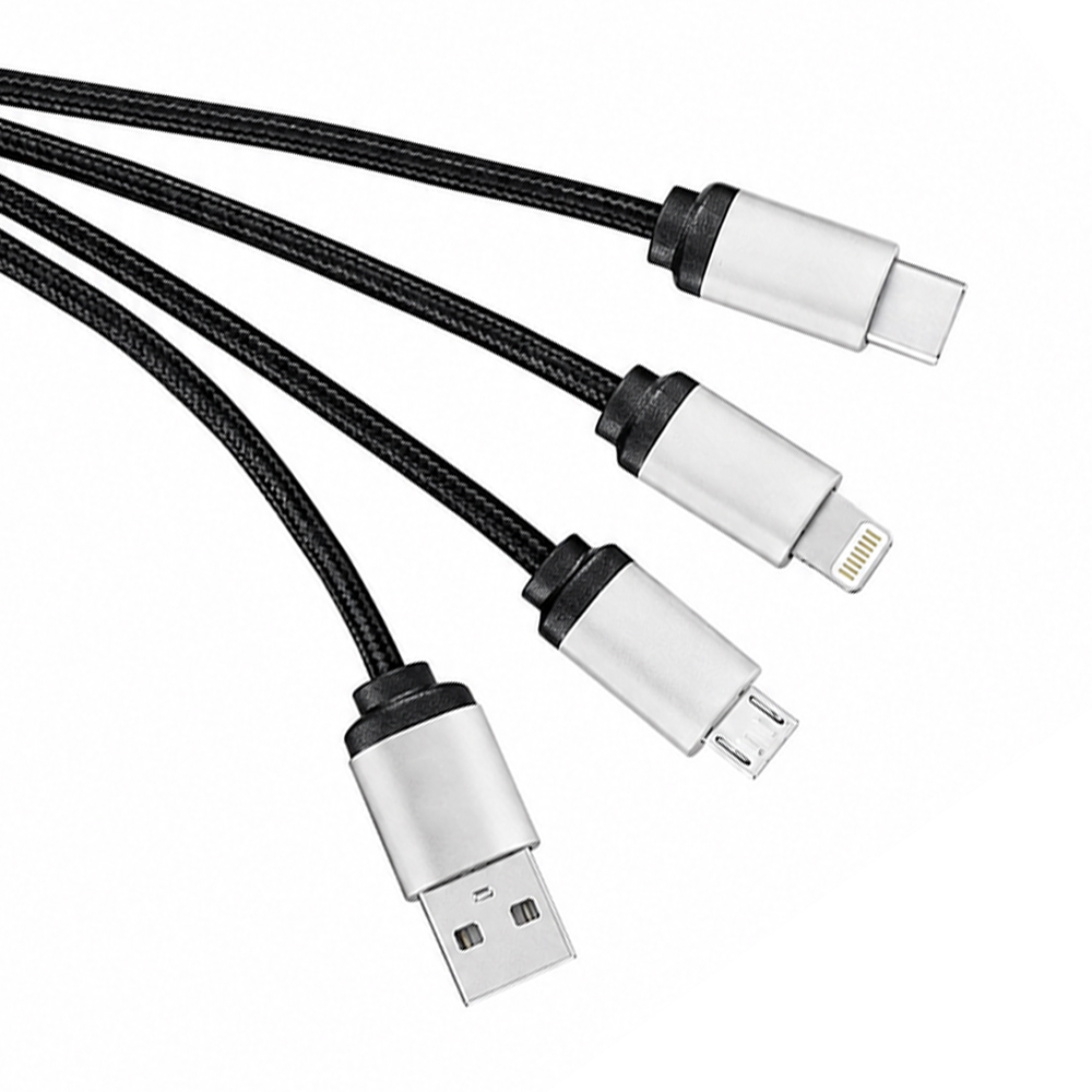 Кабель - брелок Plug с подсветкой гравировки, черный — изображение 4