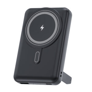 Магнитный внешний аккумулятор Axion с беспроводной зарядкой (15W), 10000 Mah, черный