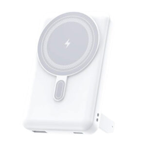 Магнитный внешний аккумулятор Axion с беспроводной зарядкой (15W), 10000 Mah, белый