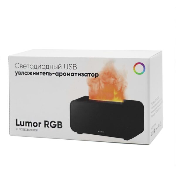 Светодиодный USB увлажнитель-ароматизатор Lumor RGB, черный