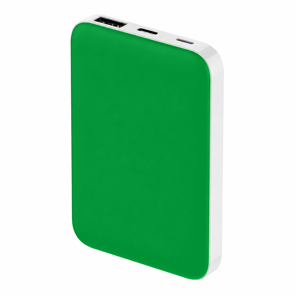 Внешний аккумулятор Fluffy, 5000 Mah, зеленый — изображение 3