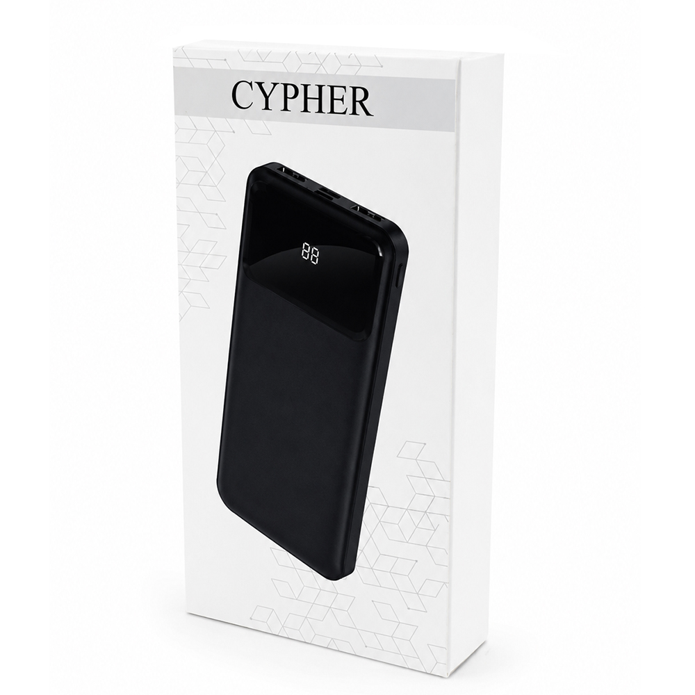 Внешний аккумулятор Cypher 10000 Mah, черный — изображение 6