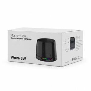 Магнитная беспроводная Bluetooth колонка-подставка Wave 5W, черная - изображение 8