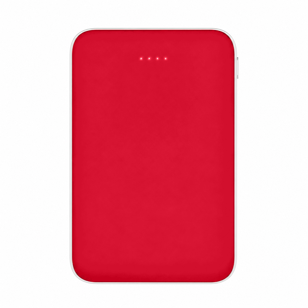 Внешний аккумулятор Fluffy, 5000 Mah, красный — изображение 2